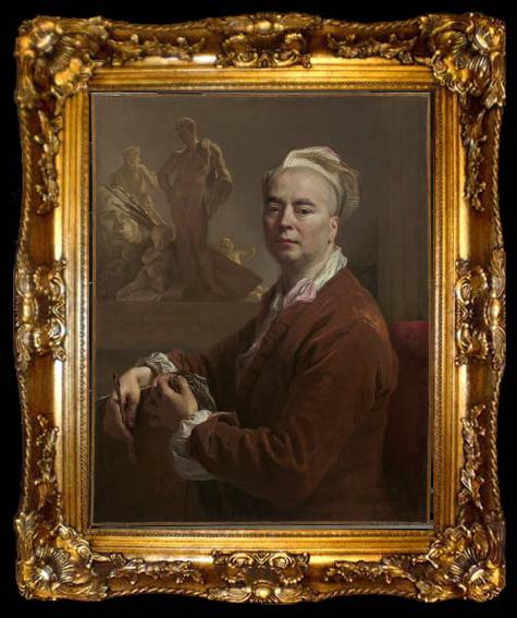 framed  Nicolas de Largilliere portrait, ta009-2